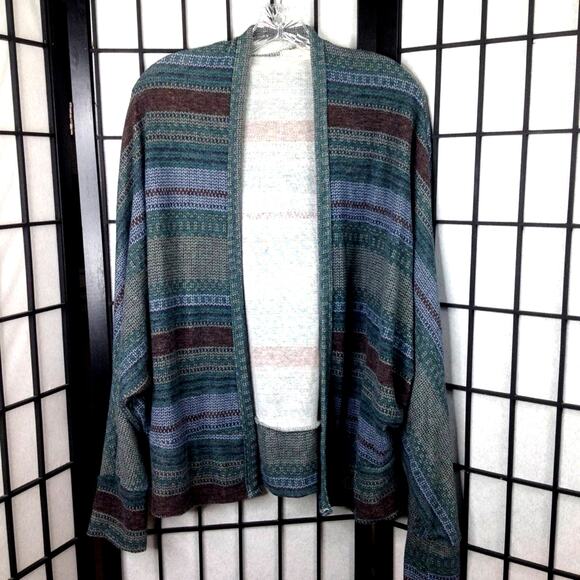 Millibon Tops - Millibon USA Striped Cardigan Sweater